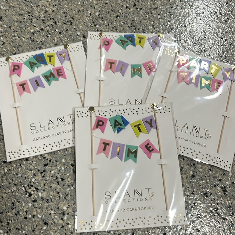 Slant - Cake Topper - Party Time